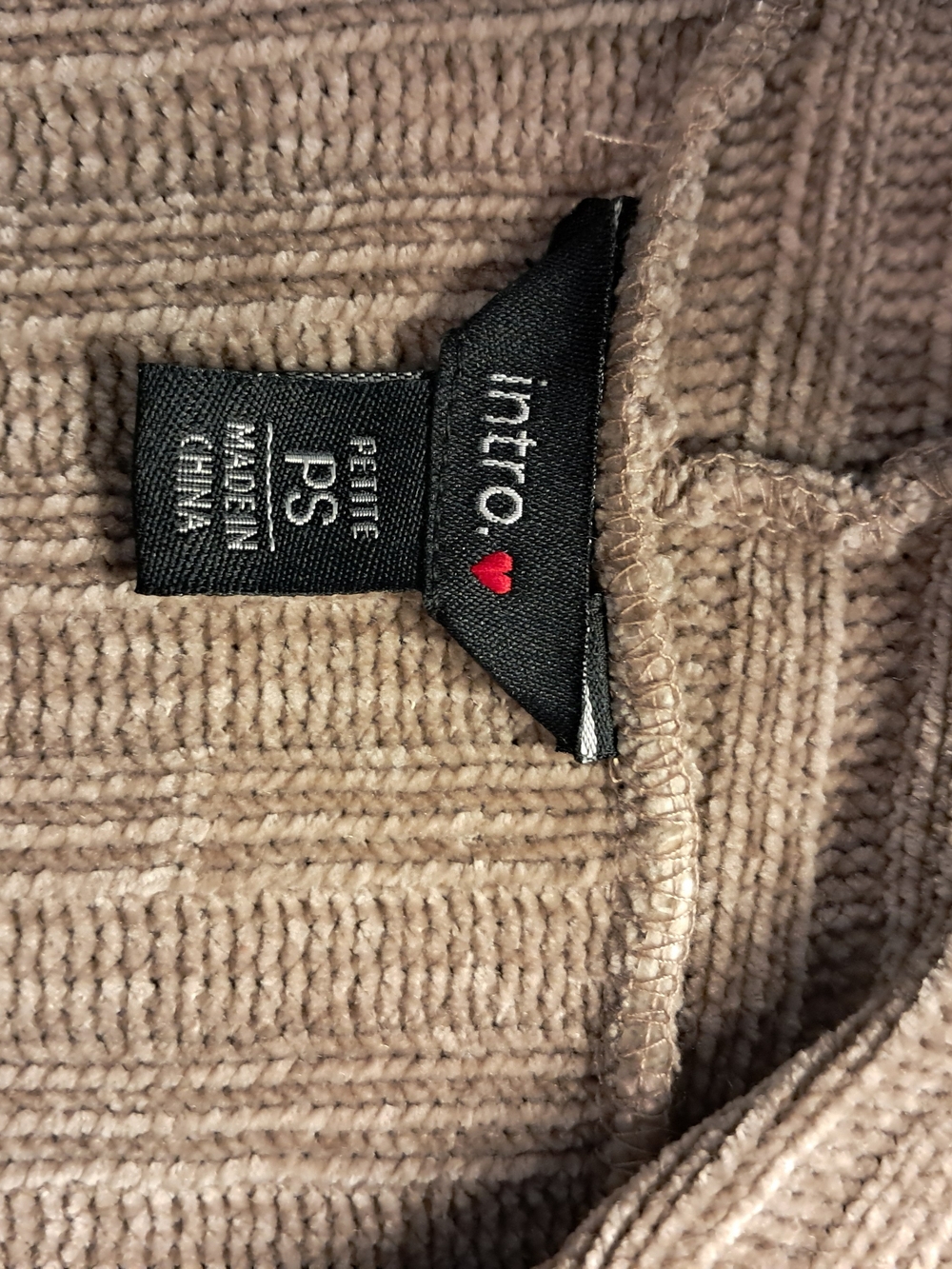 intro. Ribbed Open-Front Cardigan - Gray - Picture 3 of 5